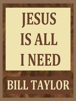 cover image of Jesus Is All I Need